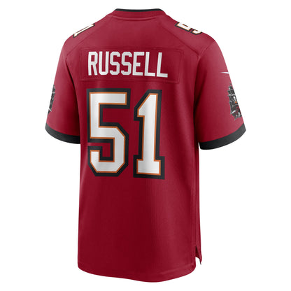 J.J. Russell Tampa Bay Buccaneers Game Player Jersey - Red
