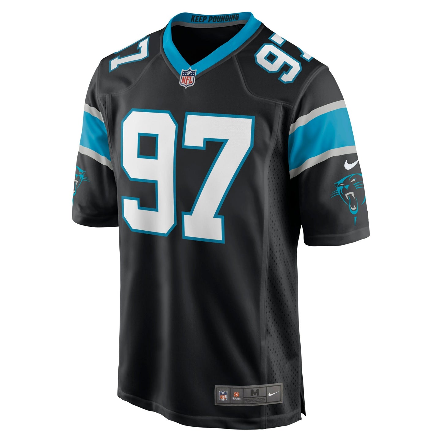 Yetur Gross-Matos Carolina Panthers Player Game Jersey - Black