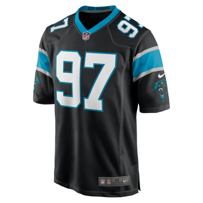 Yetur Gross-Matos Carolina Panthers Player Game Jersey - Black