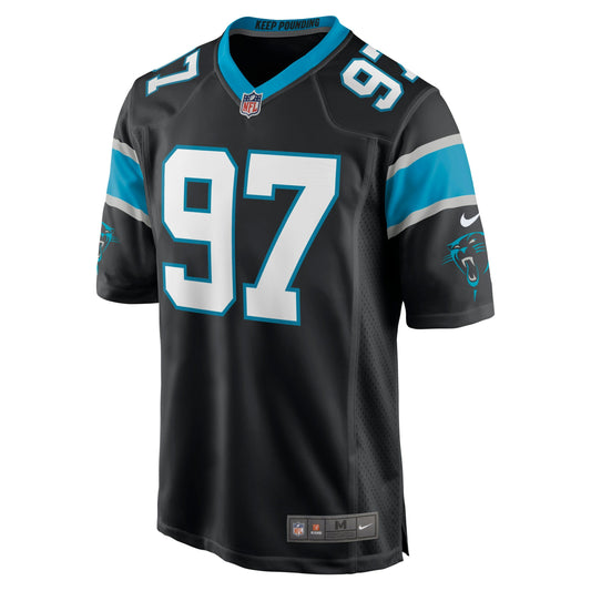 Yetur Gross-Matos Carolina Panthers Player Game Jersey - Black