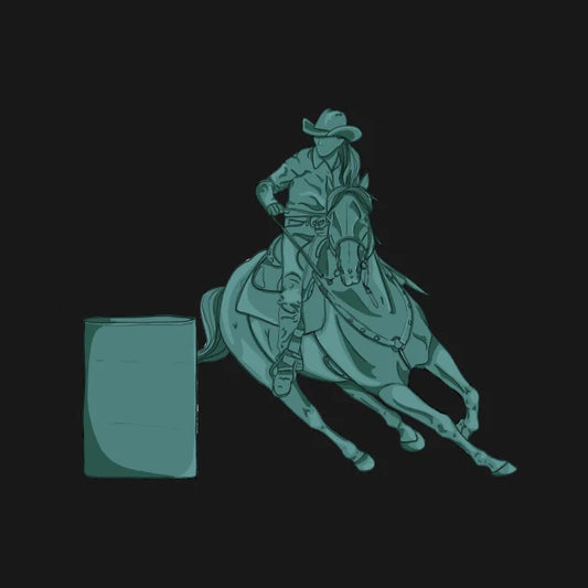 Turquoise Barrel Racer Hoodie