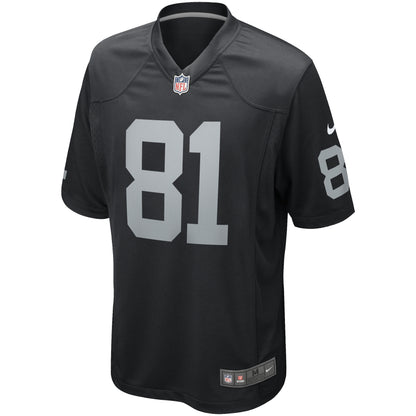 Tim Brown Las Vegas Raiders Game Retired Player Jersey - Black