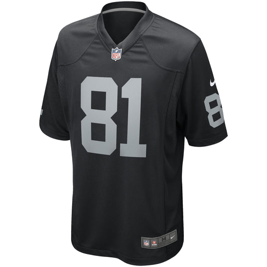 Tim Brown Las Vegas Raiders Game Retired Player Jersey - Black