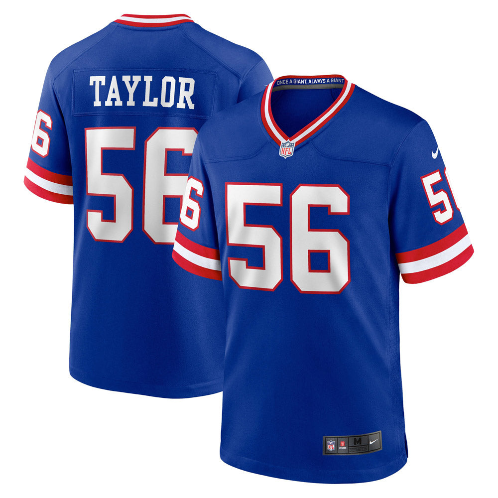Men's New York Giants Lawrence Taylor Classic Retired Player Game Jersey Royal Blue