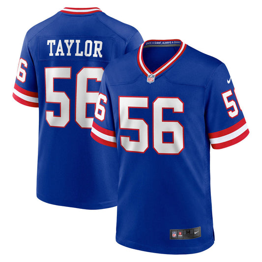 Men's New York Giants Lawrence Taylor Classic Retired Player Game Jersey Royal Blue