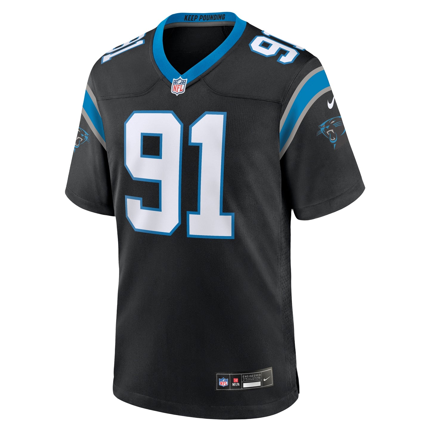 Nick Thurman Carolina Panthers Team Game Jersey - ?Black