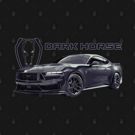 Dark Horse Mustang Gt 5.0L V8 Coyote Engine Performance Car S650 Hoodie