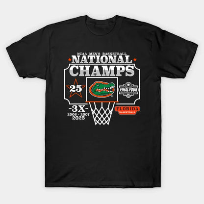 Florida Gators National Champs 2025 Ncaa Men?¡®S Basketball T-Shirt
