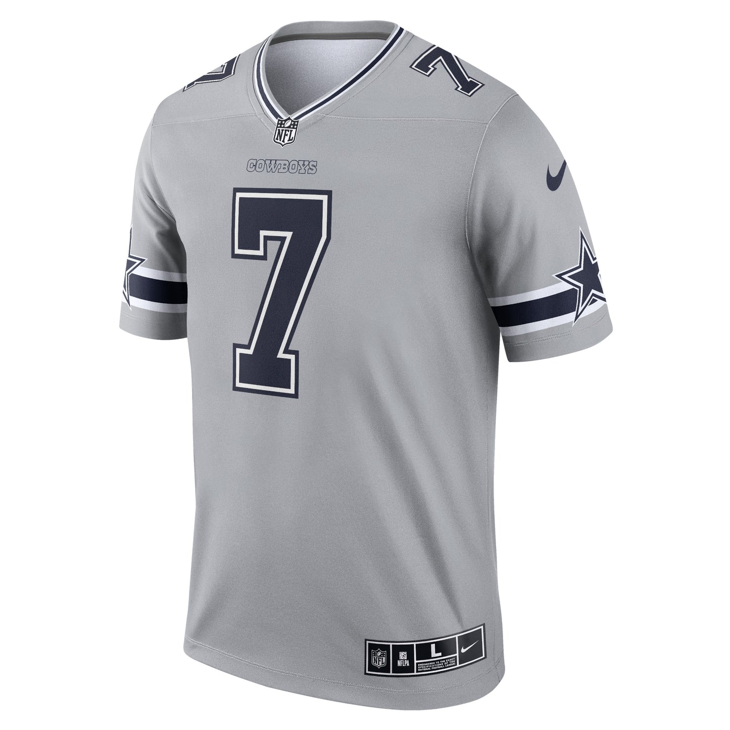 Trevon Diggs Dallas Cowboys Inverted Legend Jersey - Gray