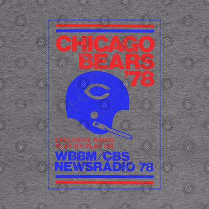 Chicago Bears 1978 --- Vintage Faded Look Design Hoodie