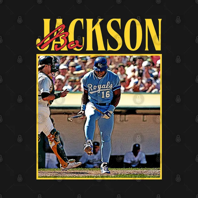 Bo Jackson \\ Style 80S Classic Fanartwork T-Shirt