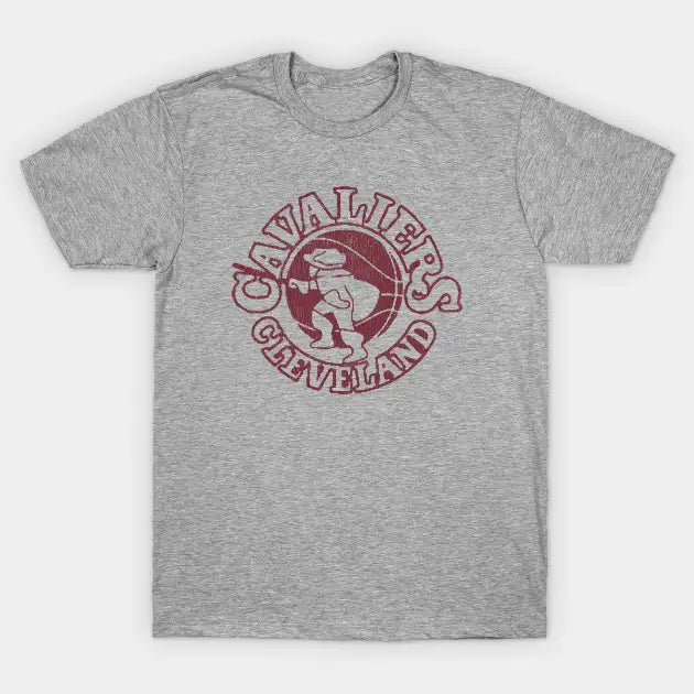 Fan Art Retro Distressed Vintage Cleveland Cavaliers Logo T-Shirt