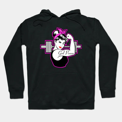 Fitness Girl, Barbell Girl, Girls Who Lift, Gym Girl Hoodie