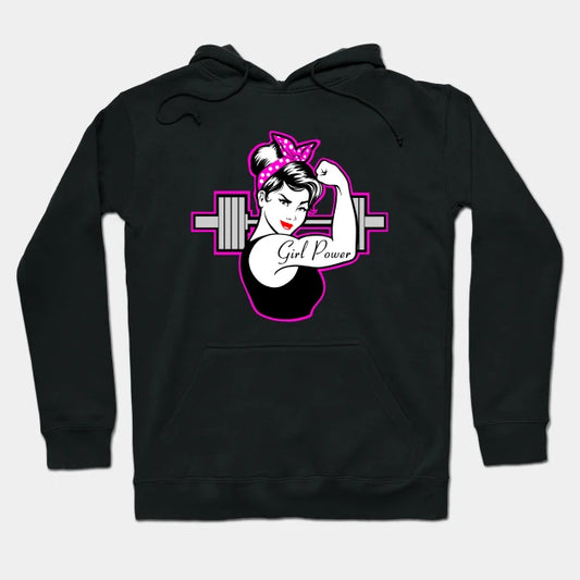 Fitness Girl, Barbell Girl, Girls Who Lift, Gym Girl Hoodie