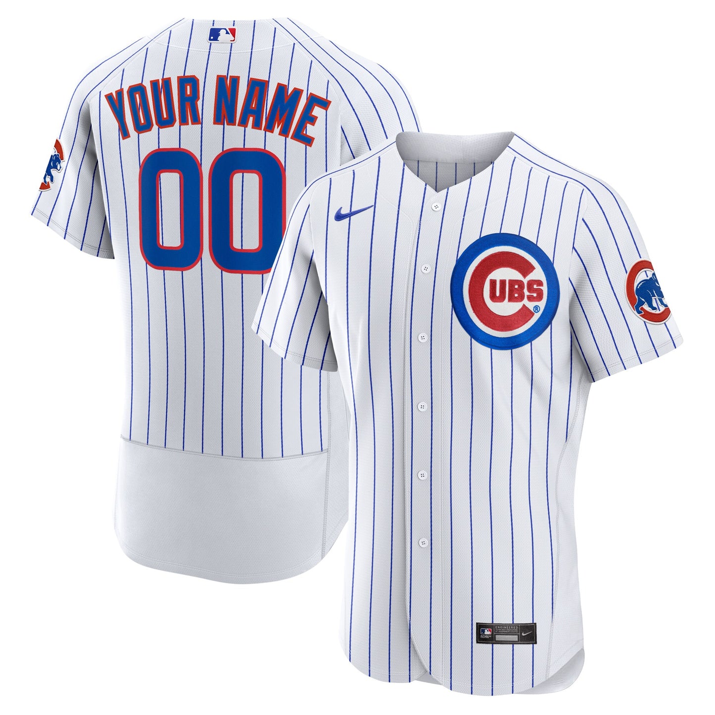 Chicago Cubs Home Authentic Custom Jersey - White