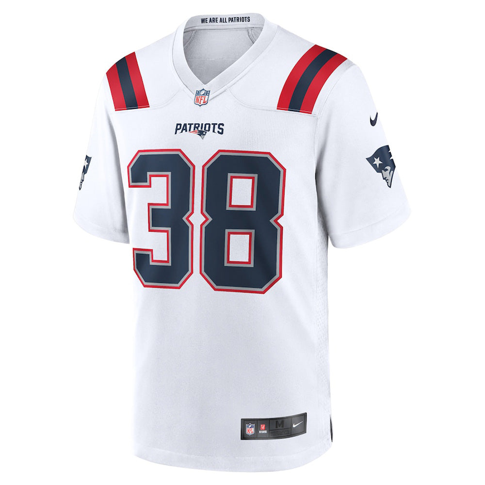 Men's New England Patriots Rhamondre Stevenson Game Jersey - White