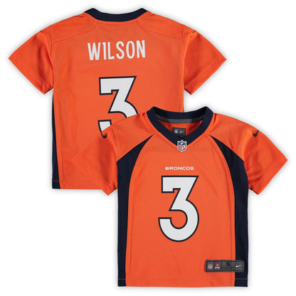 Preschool ?Russell Wilson ?Orange Denver Broncos Game Jersey