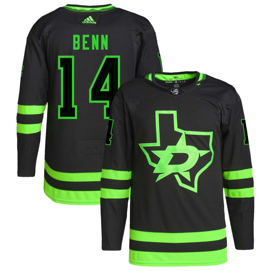 Jamie Benn Dallas Stars Alternate Primegreen Authentic Pro Jersey - Black