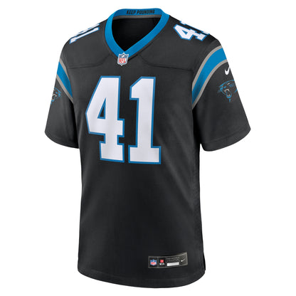 Spencer Brown Carolina Panthers Team Game Jersey - Black