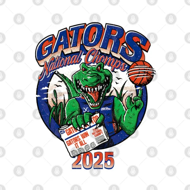 Florida Ncaa Men?¡®S National Chomps 2025 T-Shirt