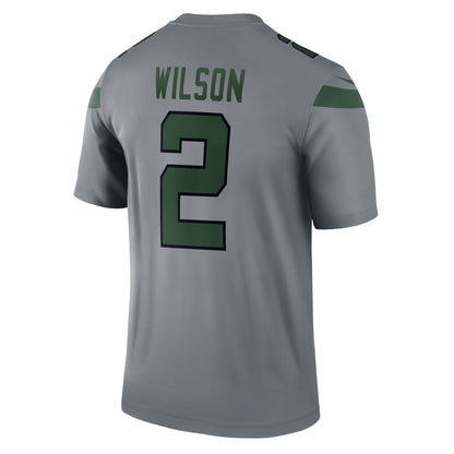 Zach Wilson New York Jets Inverted Legend Jersey - Gray
