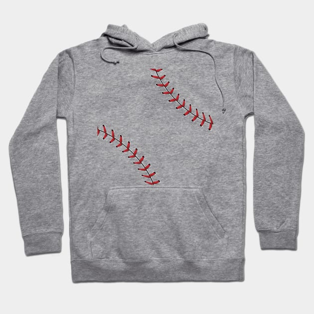 Baseball Ball Laces Hoodie