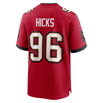 Akiem Hicks Tampa Bay Buccaneers Game Player Jersey - Red