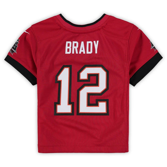 Preschool Tom Brady Red Tampa Bay Buccaneers Game Jersey