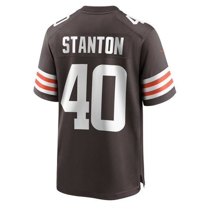 Johnny Stanton Cleveland Browns Game Jersey - Brown