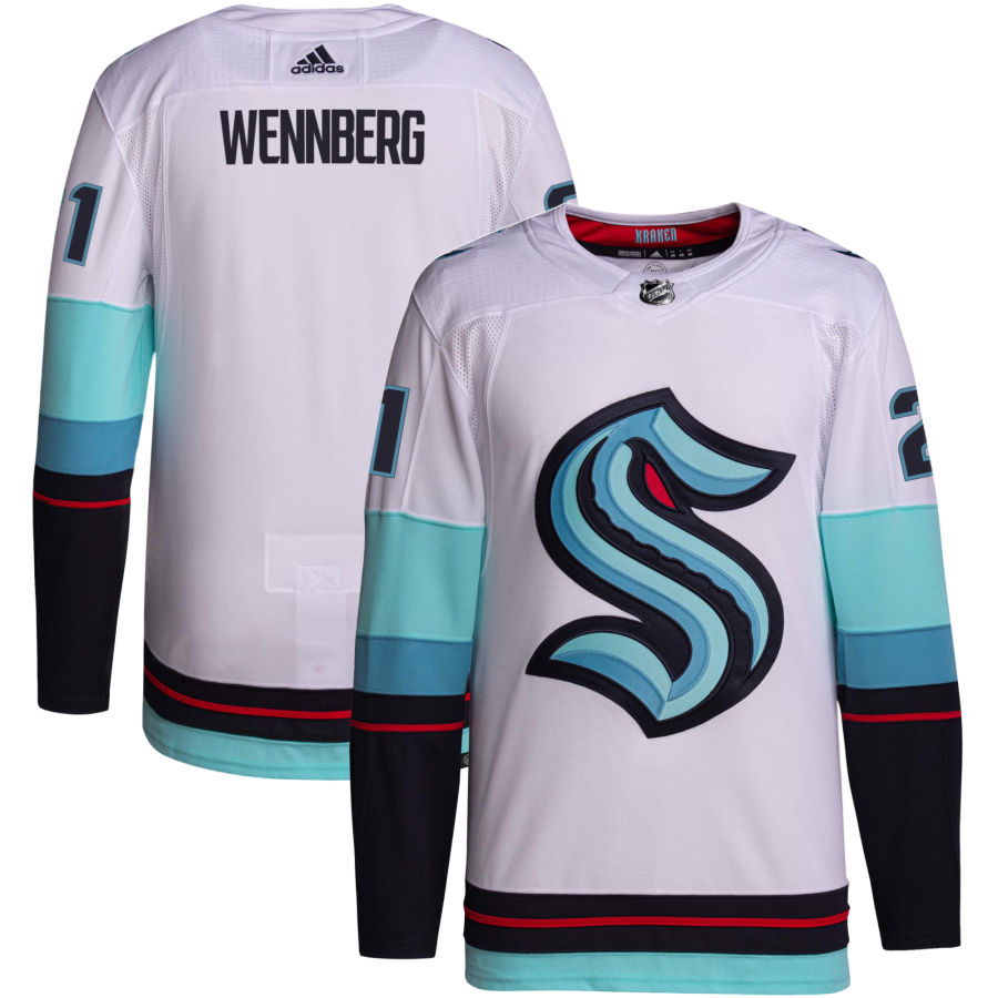 Alexander Wennberg Seattle Kraken Away Primegreen Authentic Jersey - White