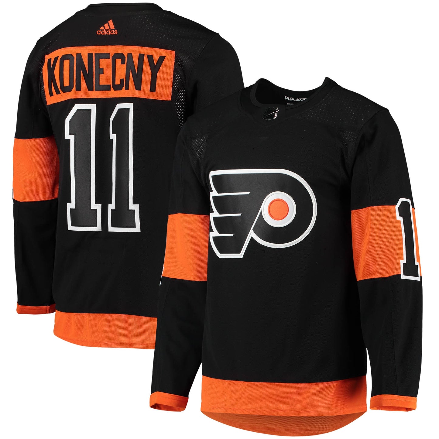 Travis Konecny Philadelphia Flyers Alternate Primegreen Authentic Pro Player Jersey - Black