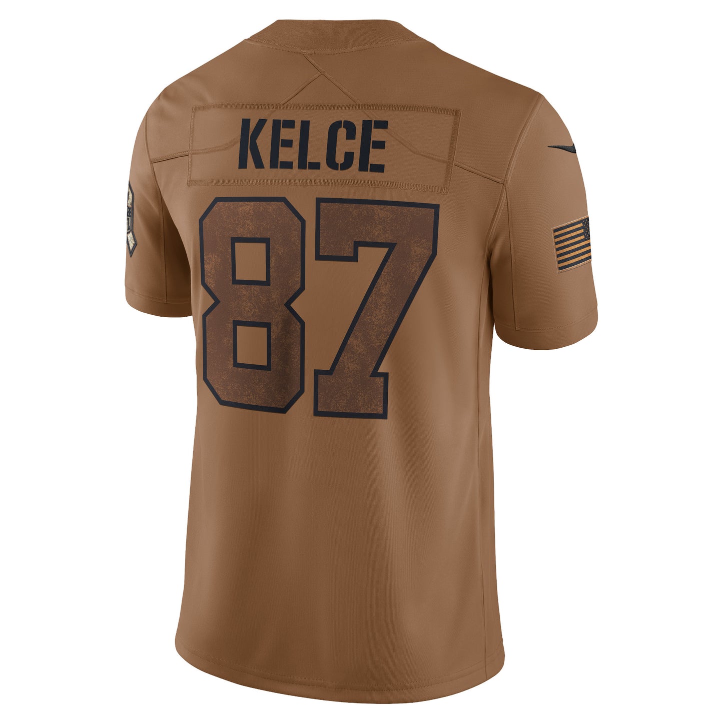Travis Kelce Kansas City Chiefs 2023 Salute To Service Limited Jersey - Brown