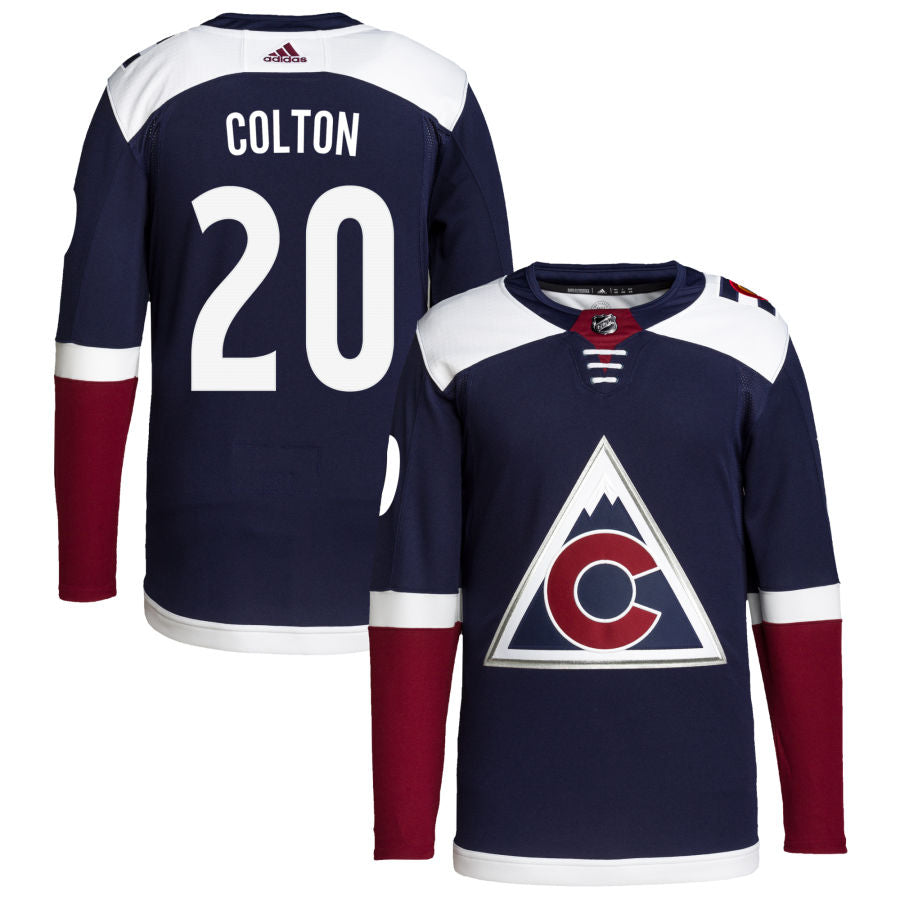 Ross Colton Colorado Avalanche 2018/19 Alternate Primegreen Authentic Pro Jersey - Navy
