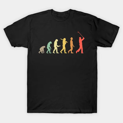 Retro Golf Evolution Gift For Golfers & Golf Players T-Shirt