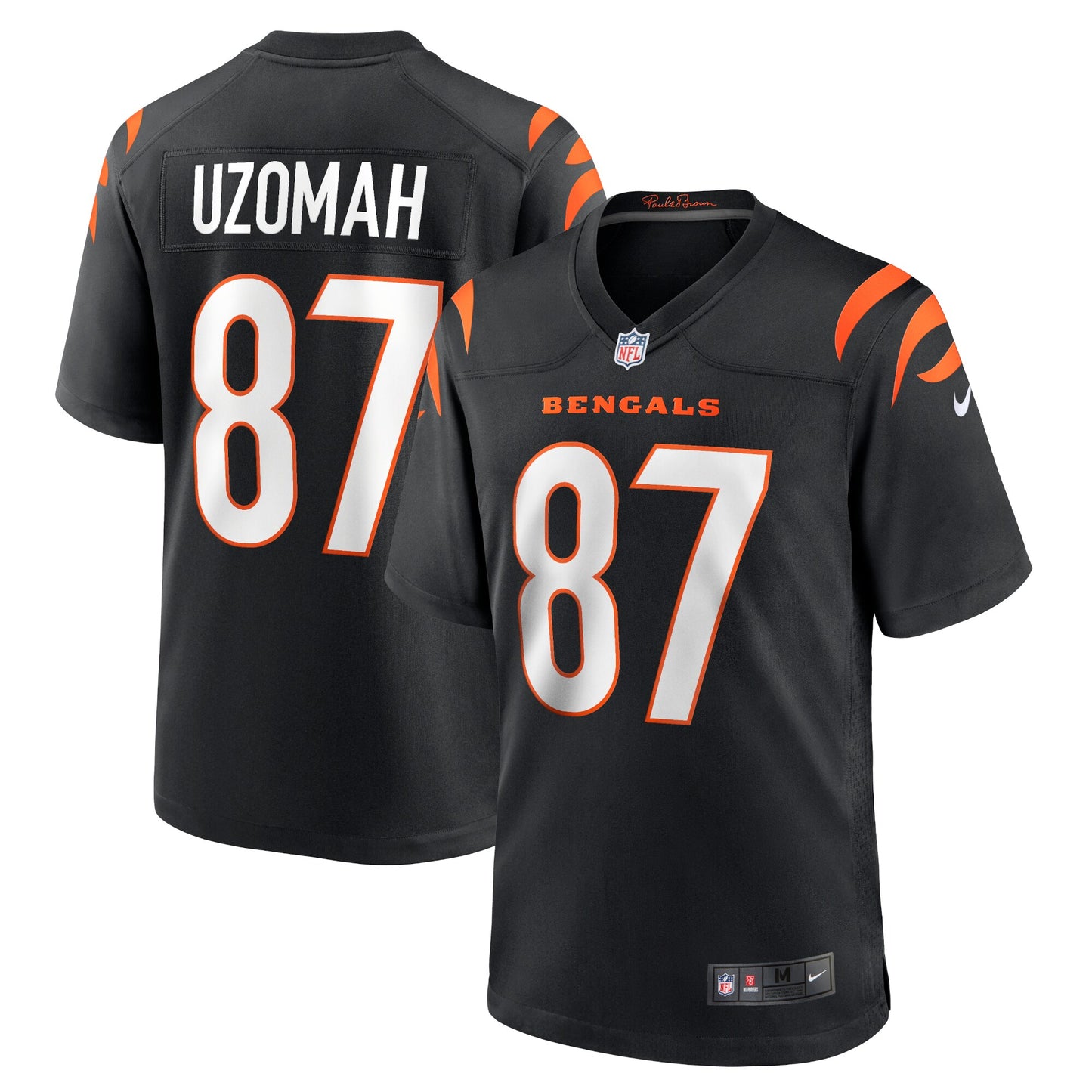 C.J. Uzomah Cincinnati Bengals Game Jersey - Black