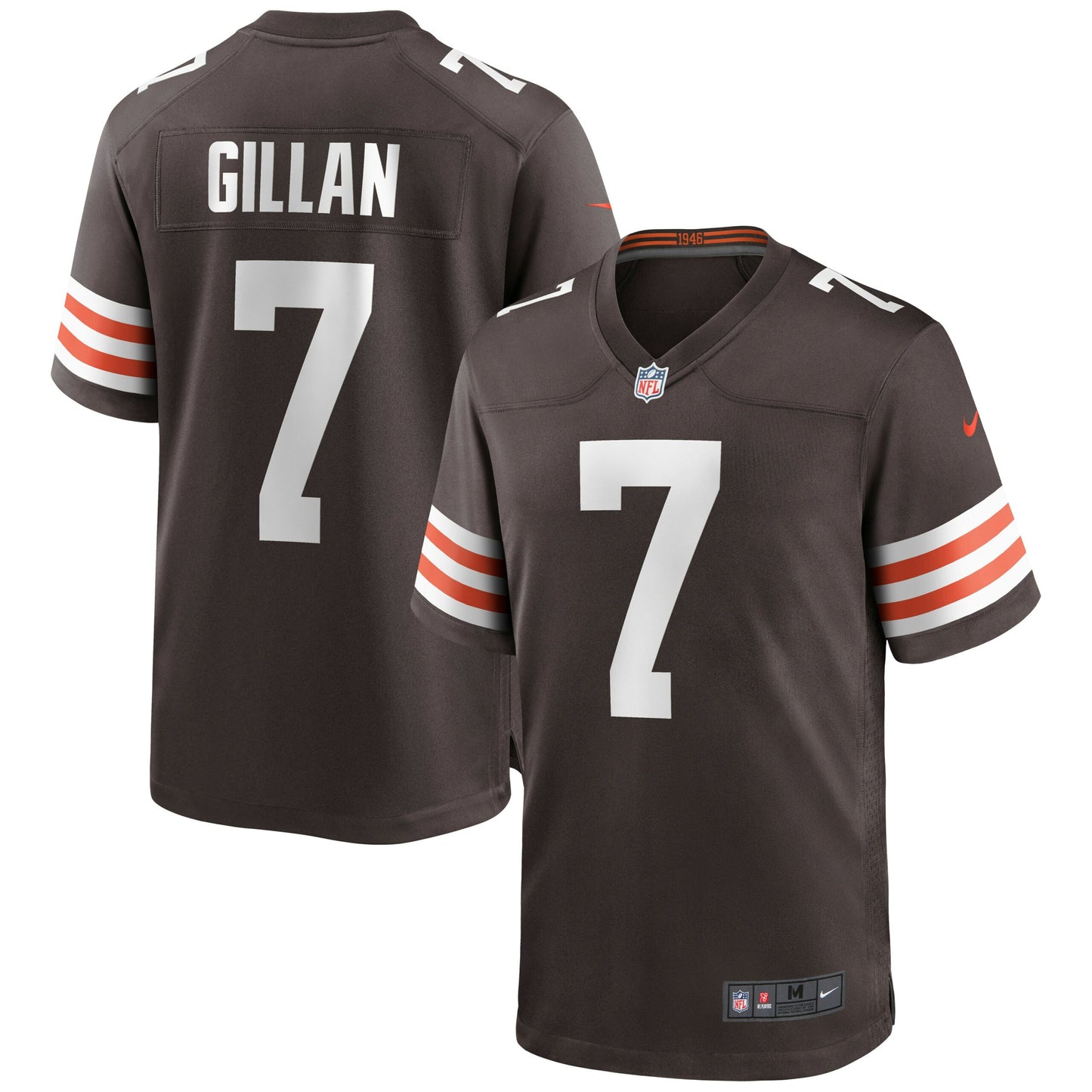 Jamie Gillan Cleveland Browns Game Jersey - Brown