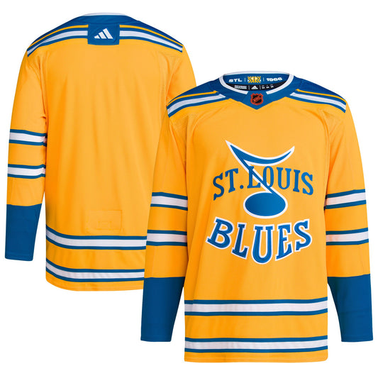 St. Louis Blues Reverse Retro 2.0 Authentic Blank Jersey - Yellow