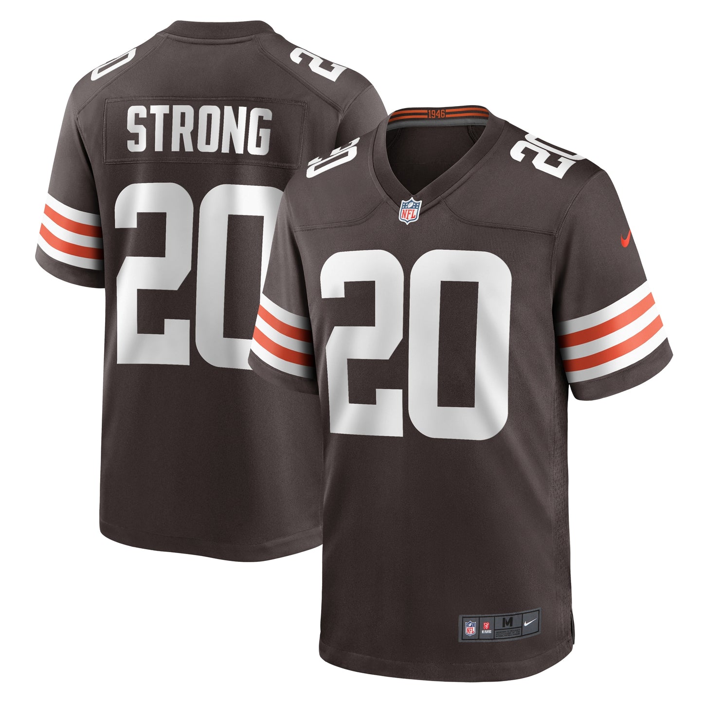 Pierre Strong Jr. Cleveland Browns Team Game Jersey - ?Brown