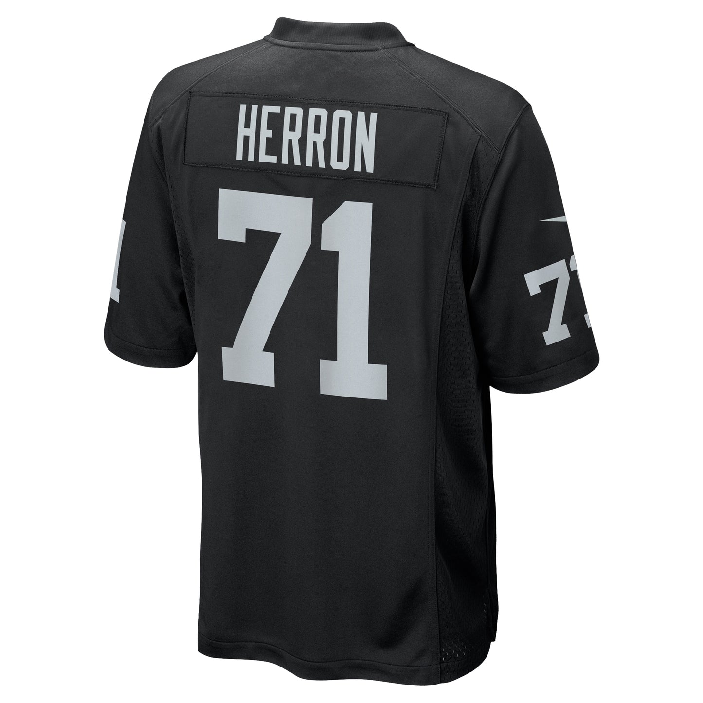 Justin Herron Las Vegas Raiders Team Game Jersey - ?Black
