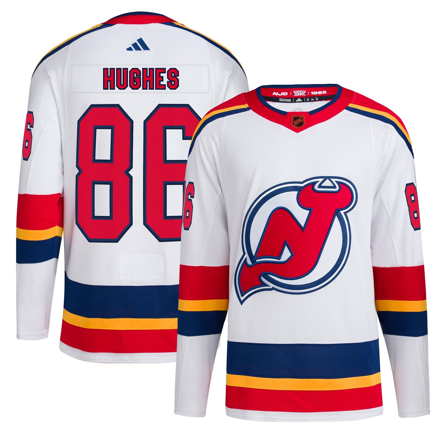 Jack Hughes New Jersey Devils Reverse Retro 2.0 Authentic Player Jersey - White