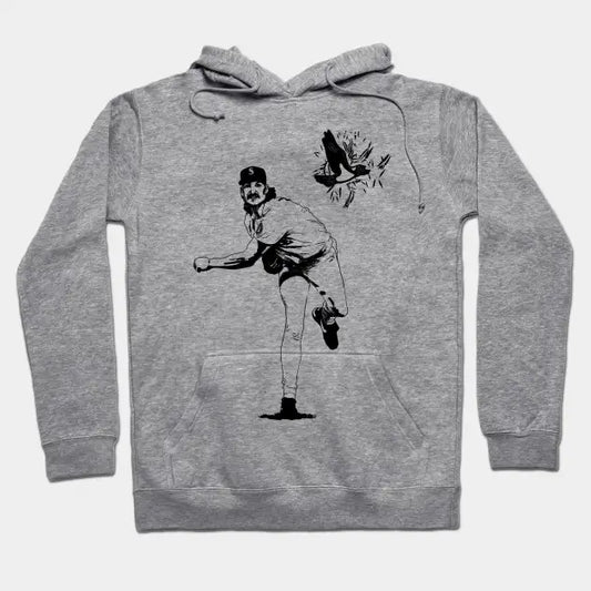 Randy Johnson Hits The Bird Retro Hoodie