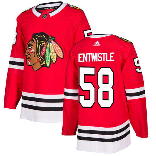 MacKenzie Entwistle Chicago Blackhawks Authentic Jersey - Red