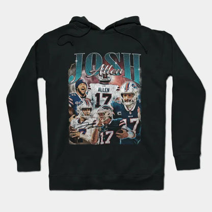 Josh Allen 17 Vintage Hoodie