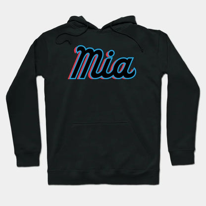 Miami 'Mia' Baseball Fan T-Shirt: Embrace The Vice City Vibe With Bold 305 Baseball Style! Hoodie
