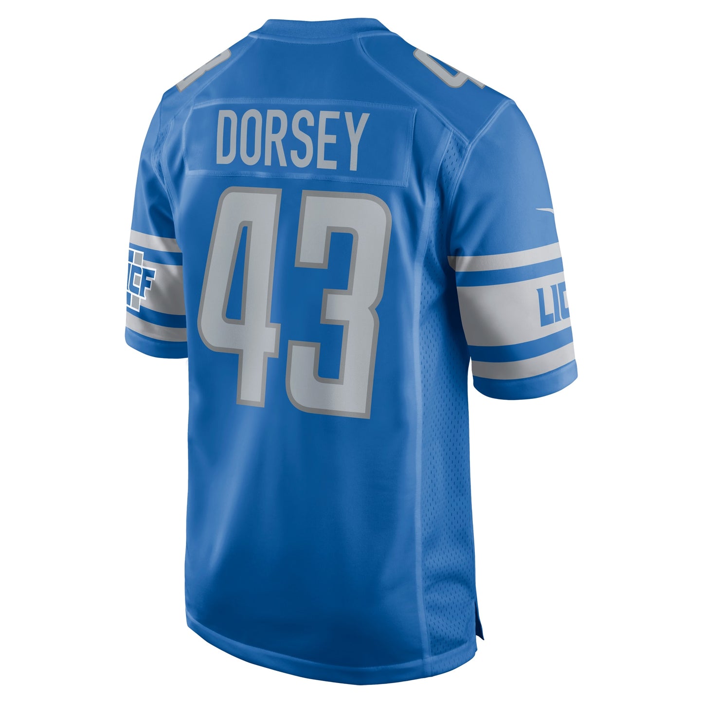 Khalil Dorsey Detroit Lions Home Game Player Jersey - Blue