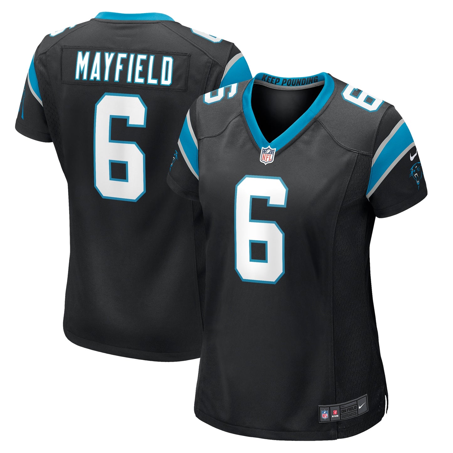 Baker Mayfield Carolina Panthers Women's Home Player Game Jersey - Black