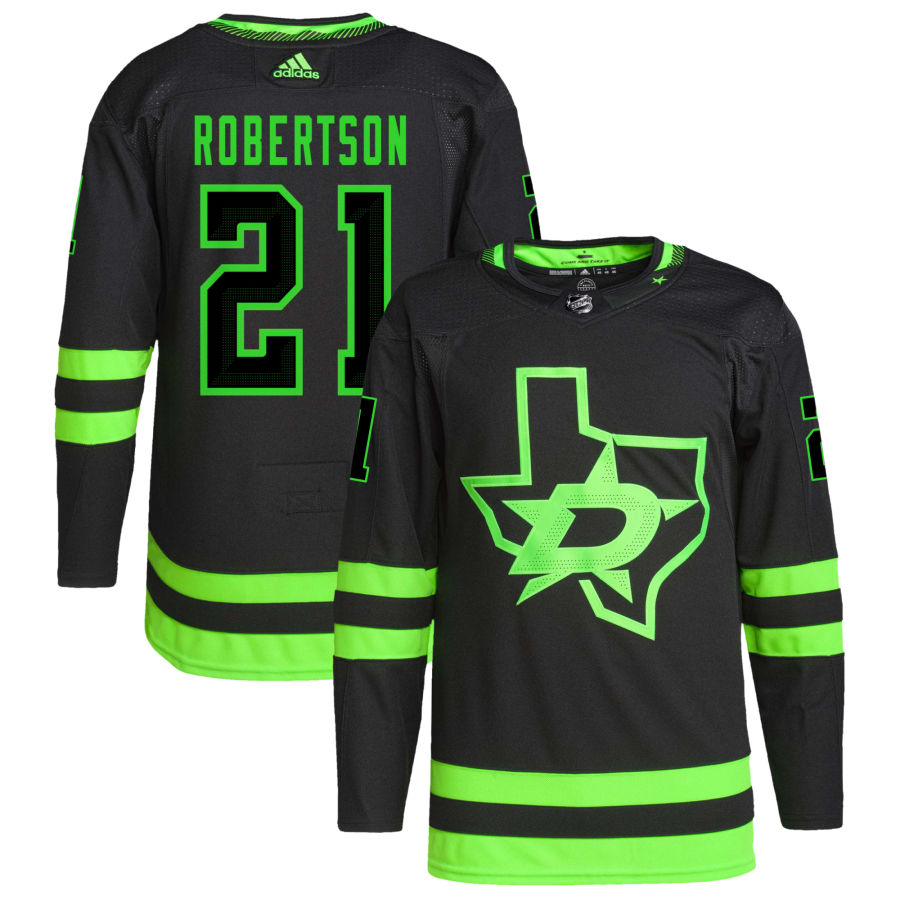 Jason Robertson Dallas Stars Alternate Primegreen Authentic Pro Jersey - Black