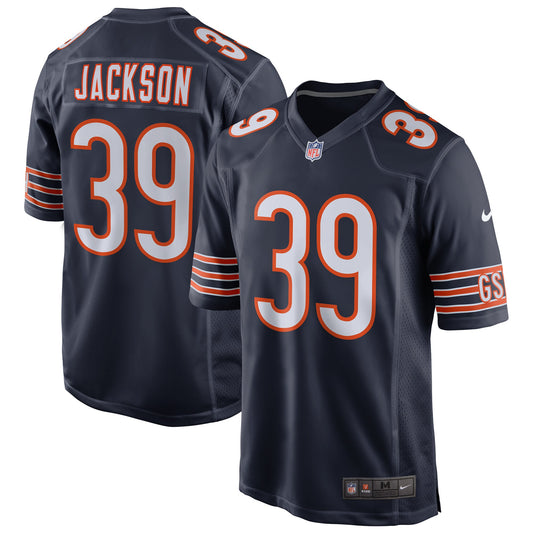 Eddie Jackson Chicago Bears Home Game Jersey - Navy
