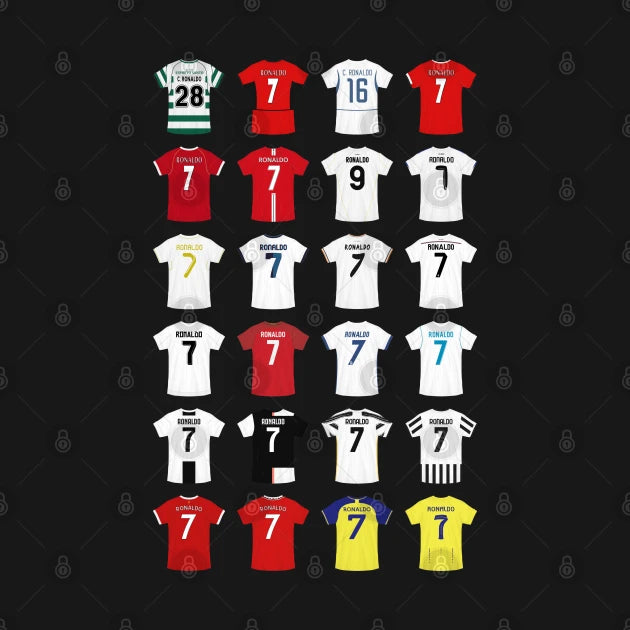 Cristiano Ronaldo Football Shirt Hoodie