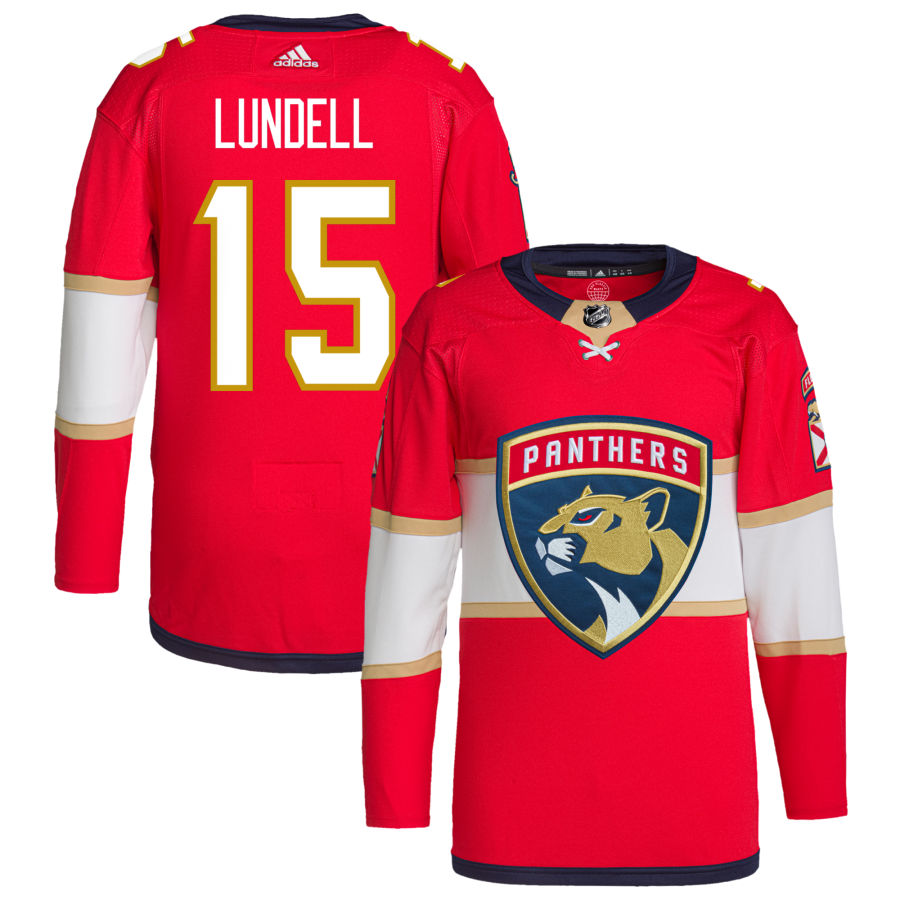 Anton Lundell Florida Panthers Home Primegreen Authentic Pro Jersey - Red